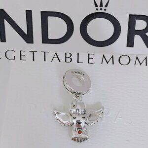 Pandora Harry Potter, Hedwig Owl Dangle Charm S925 Sterling Silver with box